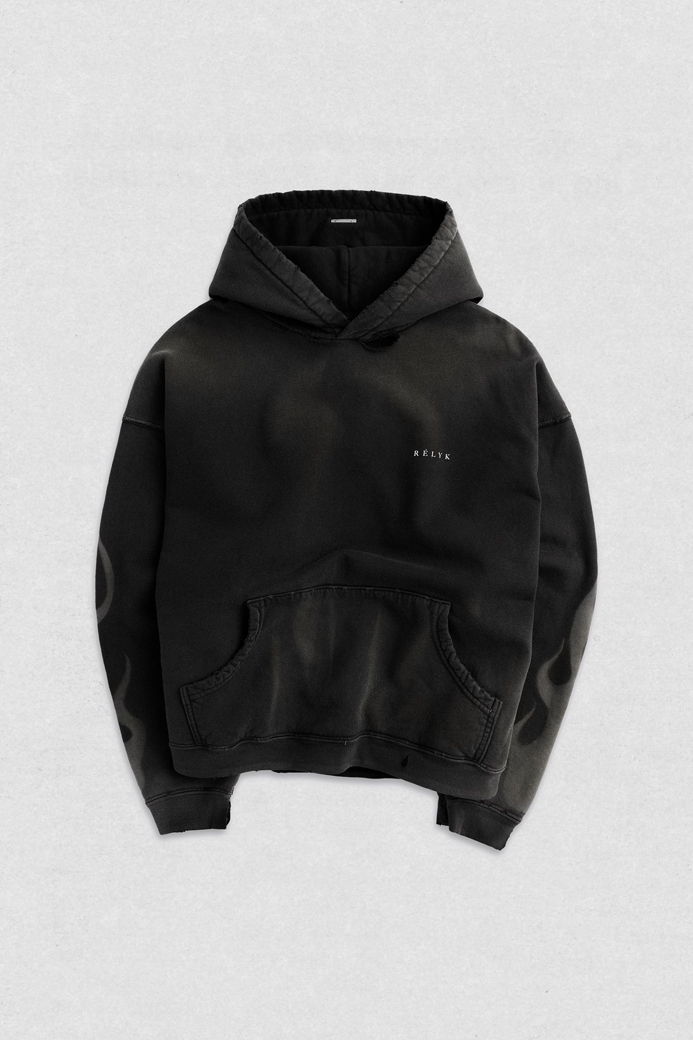 Flame Black Tommy Hoodie